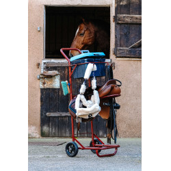 Chariot porte selle démontable Hippotonic Bordeaux Chariot porte selle démontable Hippotonic Bordeaux