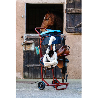 Chariot porte selle démontable Hippotonic Bordeaux Chariot porte selle démontable Hippotonic Bordeaux