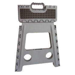 Tabouret-marchepied pliant Hippo-Tonic Grip Gris