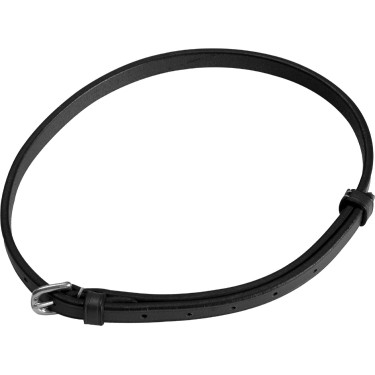 Lanière 12 mm pour muserolle combinée Eric Thomas Pro Noir