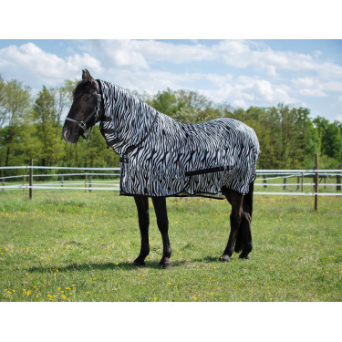 Chemise filet Riding World Combo Motif zèbre noir / blanc Multi-couleurs