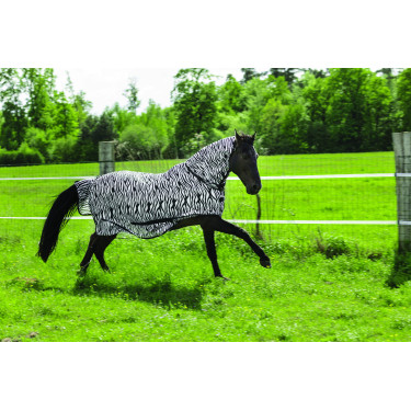 Chemise filet Riding World Combo Motif zèbre noir / blanc Multi-couleurs