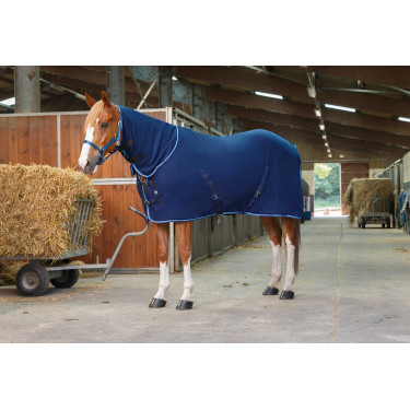 Chemise polaire Riding World Combo Marine / bleu ciel