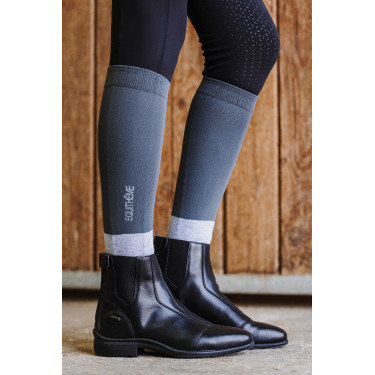 Chaussettes Equithème Compet 2 paires Anthracite / gris clair