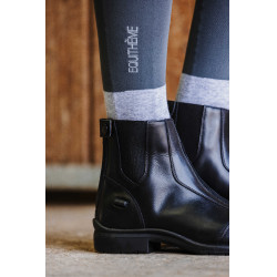 Chaussettes Equithème Compet 2 paires Anthracite / gris clair