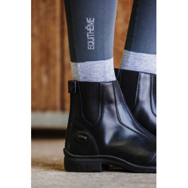 Chaussettes Equithème Compet 2 paires Anthracite / gris clair