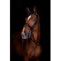 Rênes de bride Eric Thomas Elite 13 mm Noir