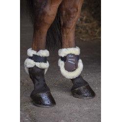 Protège-boulets Norton XTR mouton synthétique Marron