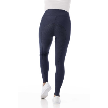 Pantalon softshell Equithème Dolomyt fond silicone Bleu marine