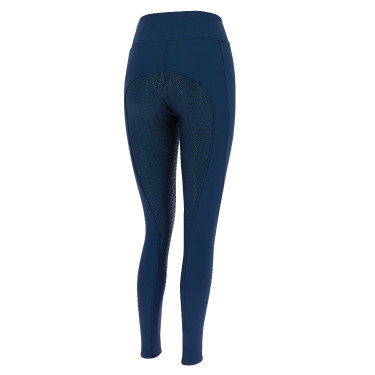 Pantalon softshell Equithème Dolomyt fond silicone Bleu marine