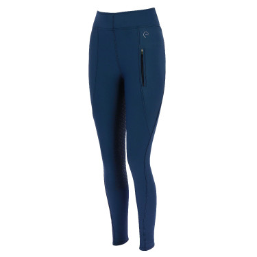 Pantalon softshell Equithème Dolomyt fond silicone Bleu marine