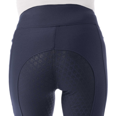 Pantalon softshell Equithème Dolomyt fond silicone Bleu marine