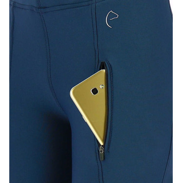 Pantalon softshell Equithème Dolomyt fond silicone Bleu marine