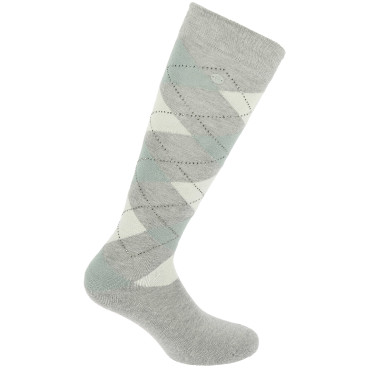 Chaussettes Equithème Girly Gris / ciel