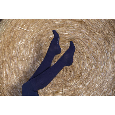 Chaussettes Equithème Logo Bleu marine