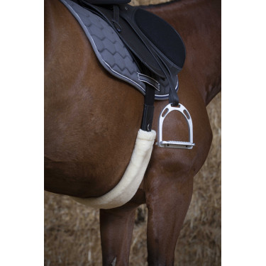 Fourreau de sangle Equithème Teddy Ecru Beige