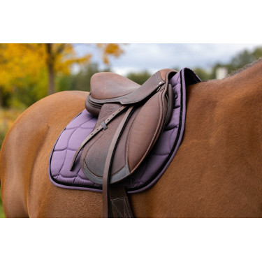 Tapis de selle Equithème Satin Prune Violet