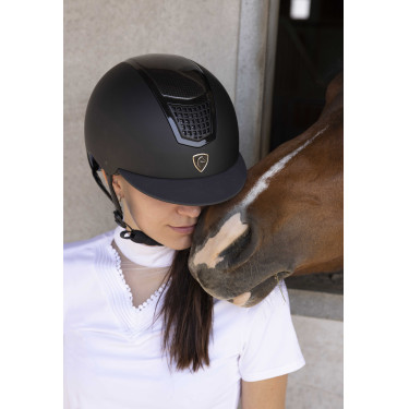 Casque Equithème Airy Noir / carbone / noir