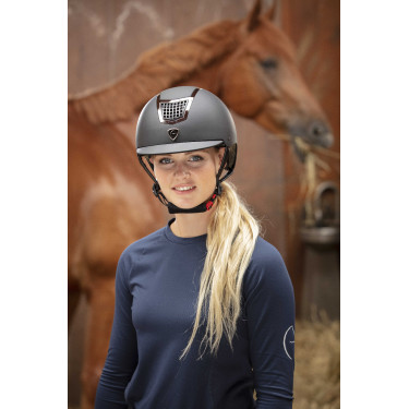 Casque Equithème Airy Silver / noir