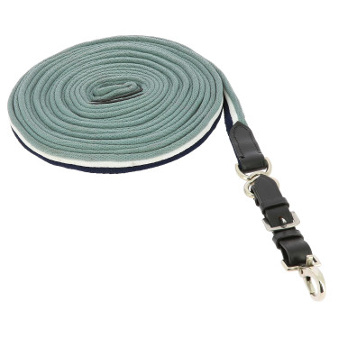 Longe de travail Norton matelassée/cuir Bleu / blanc / gris