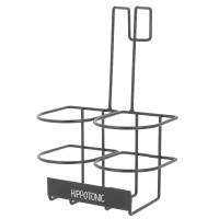 Porte-bouteilles Hippotonic à crochets Noir