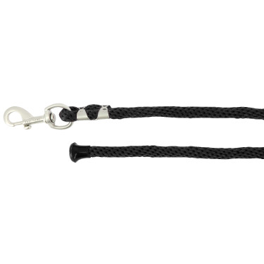 Longe d'attache Equithème Soft Satiné Noir
