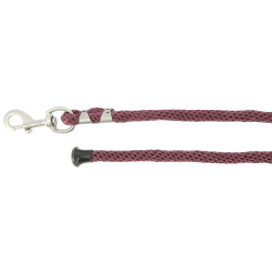 Longe d'attache Equithème Soft Satiné Bordeaux