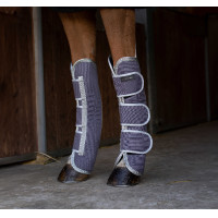 Guêtres de transport Equithème Tyrex 1200D recyclées Taupe Marron Guêtres de transport Equithème Tyrex 1200D recyclées Taupe Marron