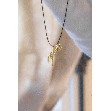 Collier Pénélope équestre Doré Collier Pénélope équestre Doré