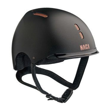 Casque d'équitation NACA Gravity S Noir onyx mat / rose gold