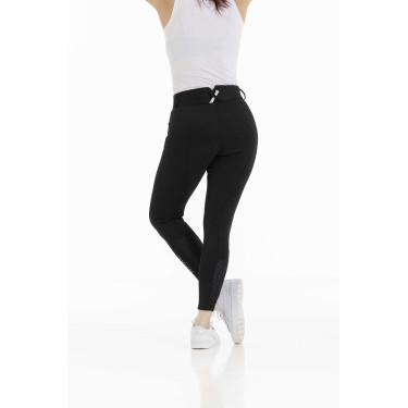 Pantalon Equithème Claudine fond silicone Noir Pantalon Equithème Claudine fond silicone Noir