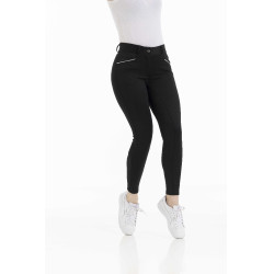 Pantalon Equithème Claudine fond silicone Noir Pantalon Equithème Claudine fond silicone Noir