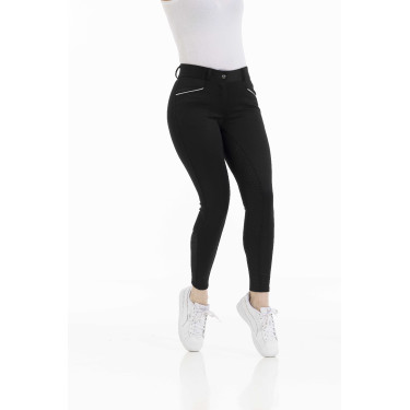 Pantalon Equithème Claudine fond silicone Noir Pantalon Equithème Claudine fond silicone Noir