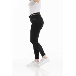 Pantalon Equithème Claudine fond silicone Noir Pantalon Equithème Claudine fond silicone Noir