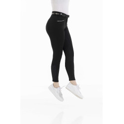 Pantalon Equithème Claudine fond silicone Noir Pantalon Equithème Claudine fond silicone Noir