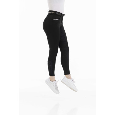 Pantalon Equithème Claudine fond silicone Noir Pantalon Equithème Claudine fond silicone Noir