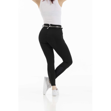 Pantalon Equithème Claudine fond silicone Noir Pantalon Equithème Claudine fond silicone Noir