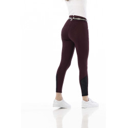 Pantalon Equithème Claudine fond silicone Bordeaux