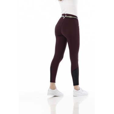 Pantalon Equithème Claudine fond silicone Bordeaux