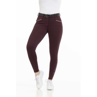 Pantalon Equithème Claudine fond silicone Bordeaux