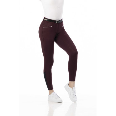 Pantalon Equithème Claudine fond silicone Bordeaux