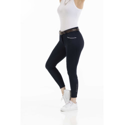 Pantalon Equithème Claudine fond silicone Bleu marine