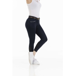 Pantalon Equithème Claudine fond silicone Bleu marine