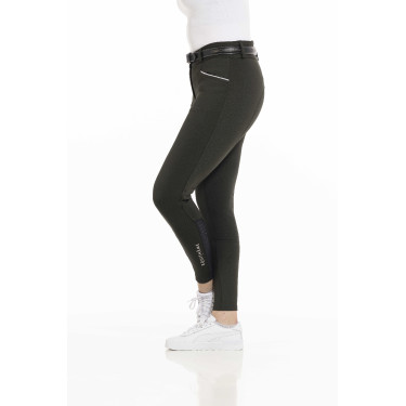 Pantalon Equithème Claudine fond silicone Vert foncé