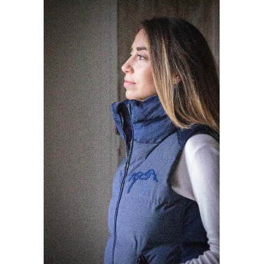 Doudoune sans manches Pénélope Sonia Bleu marine