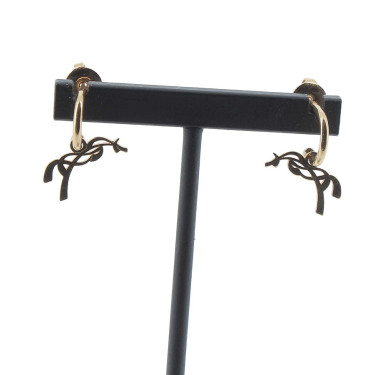 Boucles d'oreilles Créoles Pénélope Léonie Dorée