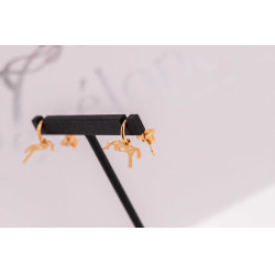 Boucles d'oreilles Créoles Pénélope Léonie Dorée