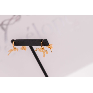 Boucles d'oreilles Créoles Pénélope Léonie Dorée