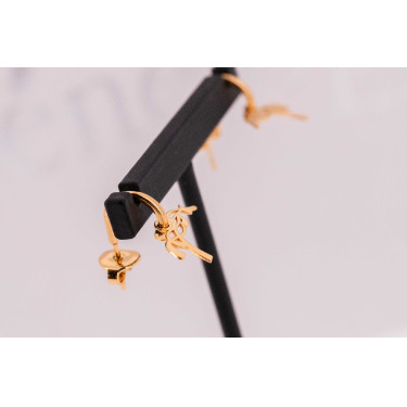 Boucles d'oreilles Créoles Pénélope Léonie Dorée