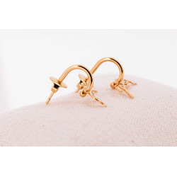Boucles d'oreilles Créoles Pénélope Léonie Dorée